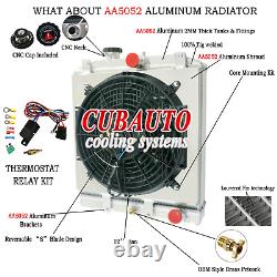 Aluminium Radiator +Shroud Fan +Relay For 92-00 Honda Civic EK EG/93-97 DEL SOL
