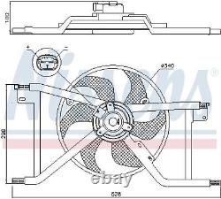 Engine Cooling Radiator Fan Nissens 85927 P New Oe Replacement