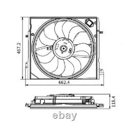 Engine Radiator Cooling Fan for Nissan X-TRAIL T32 Qashqai J11 13-21 214814EA0A