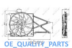 Radiator Fan Cooling Electric Cooler 47015 for Opel Astra Zafira