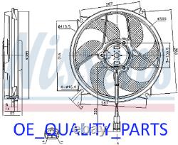 Radiator Fan Cooling Electric Cooler 85561 for Fiat Ducato Citroën C4 DS4 DS5