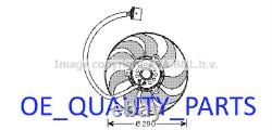 Radiator Fan Cooling Electric Cooler VN7520 for Audi A3 TT Seat Leon Ibiza