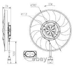 Radiator Fan Left 47919 NRF Cooling 4H0959455AB 4H0959455AF 4H0959455K Quality