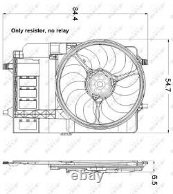 Radiator Fan fits MINI ONE 1.6 03 to 06 W10B16A Cooling NRF 17107529272 Quality